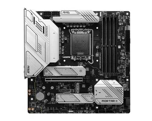 Материнская плата S1700 mATX MSI MAG B760M MORTAR II (4xDDR5-5600 МГц, 1xPCI-Ex16, 3xM.2, Micro-ATX)