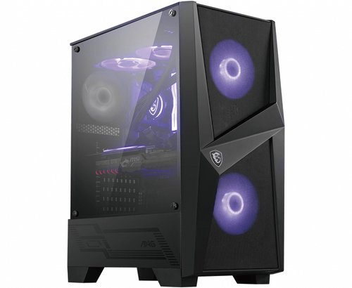 Корпус ATX MSI MAG FORGE 100M (Mid-Tower,ATX,закаленное стекло,2x20 RGB 1x120 