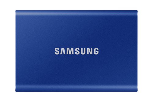 Накопитель SSD USB 1Tb Samsung T7 (USB 3.2 Gen2, RW1050-1000MB/s, Blue)