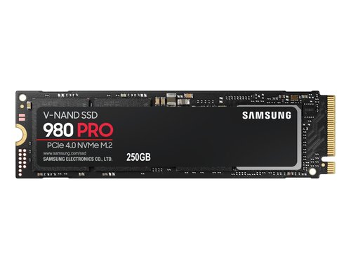 Накопитель SSD M.2 250Gb Samsung 980 PRO (PCI-E x4, up to 6400/2700MBs)