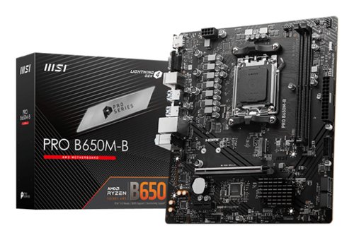 Мат.плата Socket AM5 MSI PRO B650M-B DDR5 (4xDDR5-4800 МГц, 1xPCI-Ex16, 2xM.2, Micro-ATX)