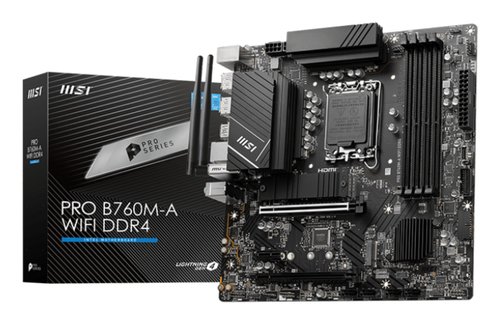 Материнская плата S1700 mATX MSI PRO B760M-A WIFI DDR4