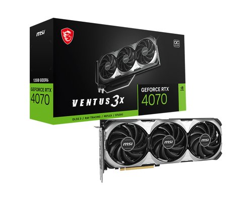 Видеокарта MSI GeForce RTX 4070 Ventus 3X E1 OC 12GB