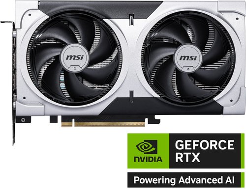 Видеоадаптер PCI-E 8Gb MSI GeForce RTX 5060 Ti VENTUS 2X PLUS OC