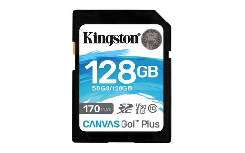 Карта памяти Secure Digital Card (SDXC) 128Gb Kingston Canvas Go! Plus