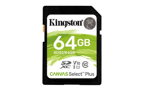 Карта памяти SDXC 64GB Kingston SDS2/64GB Canvas Select Plus w/o adapter