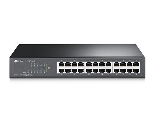 Коммутатор TP-Link TL-SF1024D (24×10/100M RJ45, 13", стальной корпус)