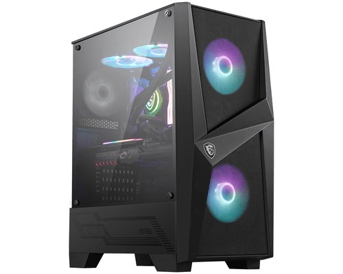 Корпус ATX MSI MAG VAMPIRIC 100R (Mid-Tower,2xUSB 2.0,1xUSB 3.0,1x120mm ARGB Fan,1x120mm Black F)