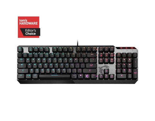 Клавиатура MSI GAMING BLACK RU VIGOR GK50 Elite RU RGB