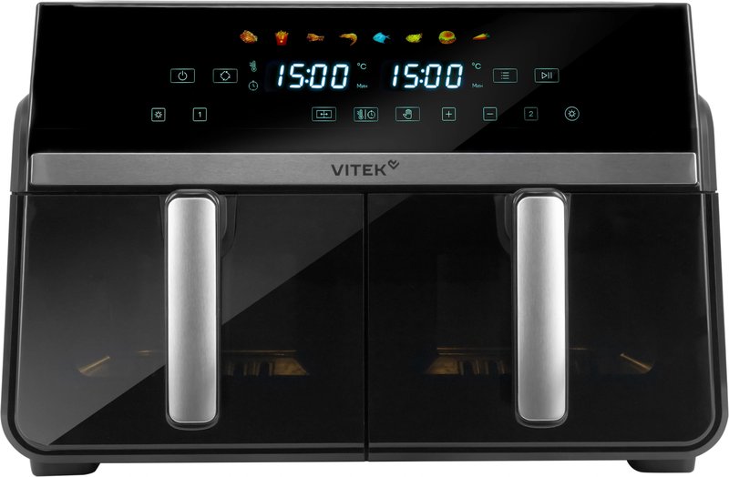 Аэрогриль Vitek VT- AF1001 черный/серебристый 10л