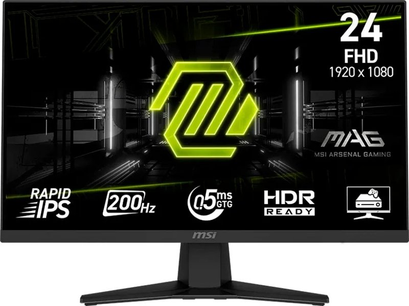 Монитор 23,8" MSI Mag 244F 9S6-3BC41H-011 черный