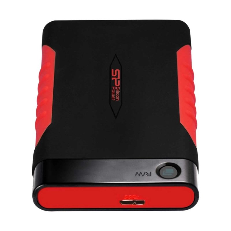 Накопитель HDD USB 1Tb Silicon Power Armor A15 (USB 3.2, 2,5") черный/красный SP010TBPHDA15S3L