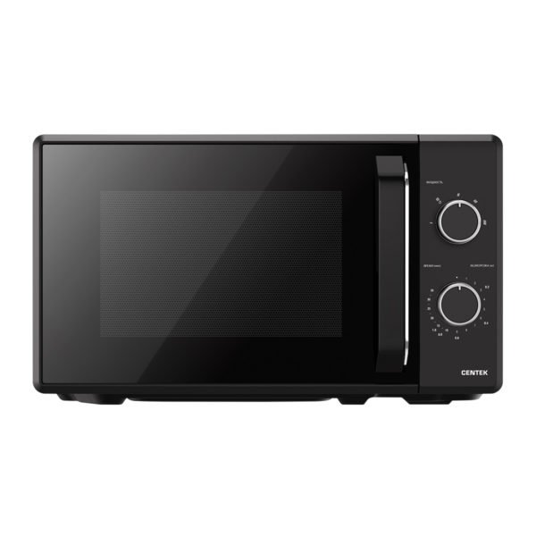 СВЧ Centek CT-1550 (Черный) 700W, 20л, 5 режимов, подсветка, открывание дверцы ручкой, таймер 35 мин