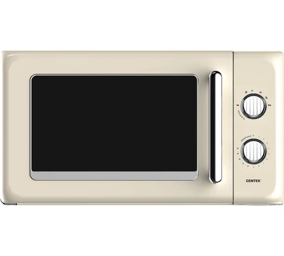 СВЧ Centek CT-1553 (СлонКость) 800W, 20л, 6 режимов, разморозка, таймер, подсветка, ретростиль хром