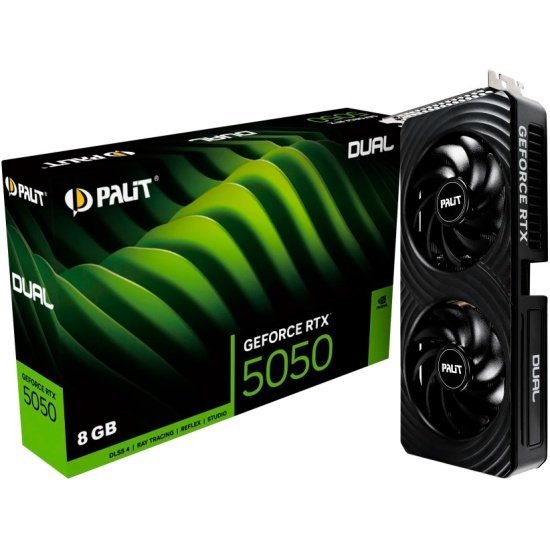 Видеокарта Palit GeForce RTX 5050 DUAL 8GB